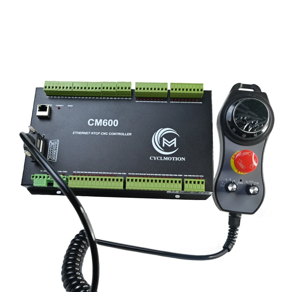 Cm600 Ethernet Cnc Motion Controller Kit Met Mpg Ondersteuning 6 As Rtcp Automatische Tool Change 3d Simulatie Verwerking Traject