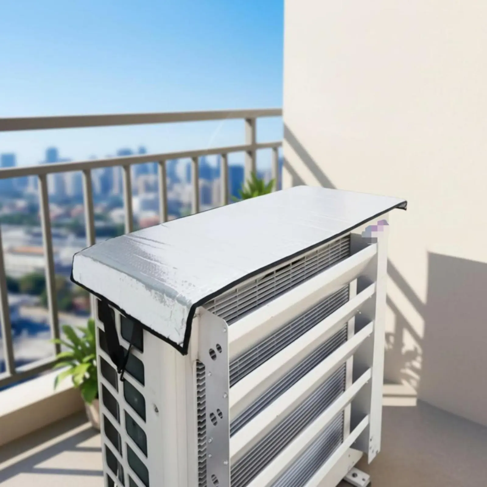 

Air Conditioning Outdoor Unit Cover Energy Saving Outdoor Condenser Cover Easy to Install Long-Lasting for Rooftop