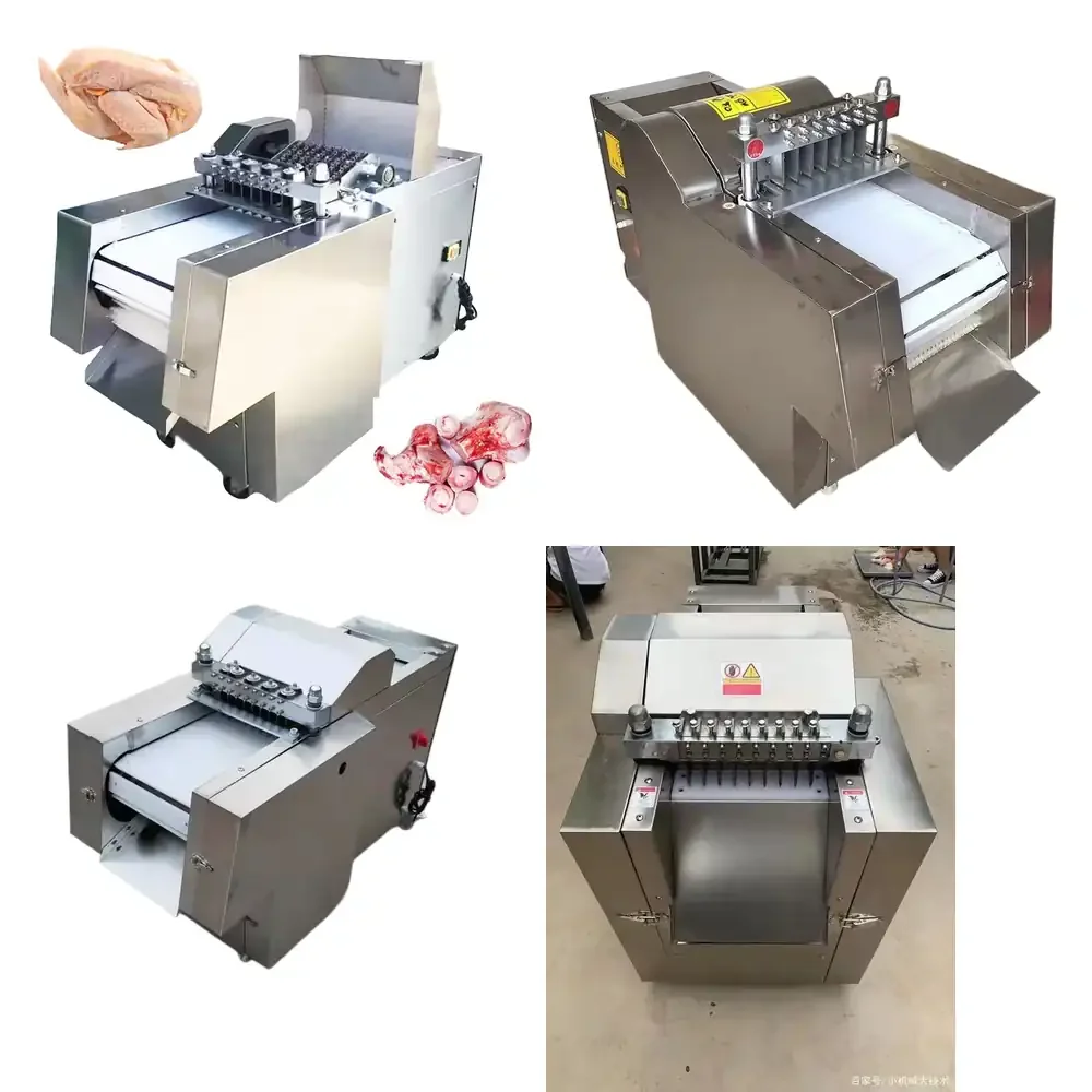 

121 Good Price Automatic Whole Chicken Fish Frozen Meat Cube Cutting Machine