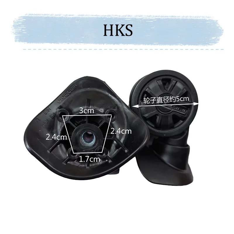 For HINOMOTO HKS For 360° Resistant  Luggage Wheels Replacement Accessories Parts Luggage Suitcase Rotating Wheels
