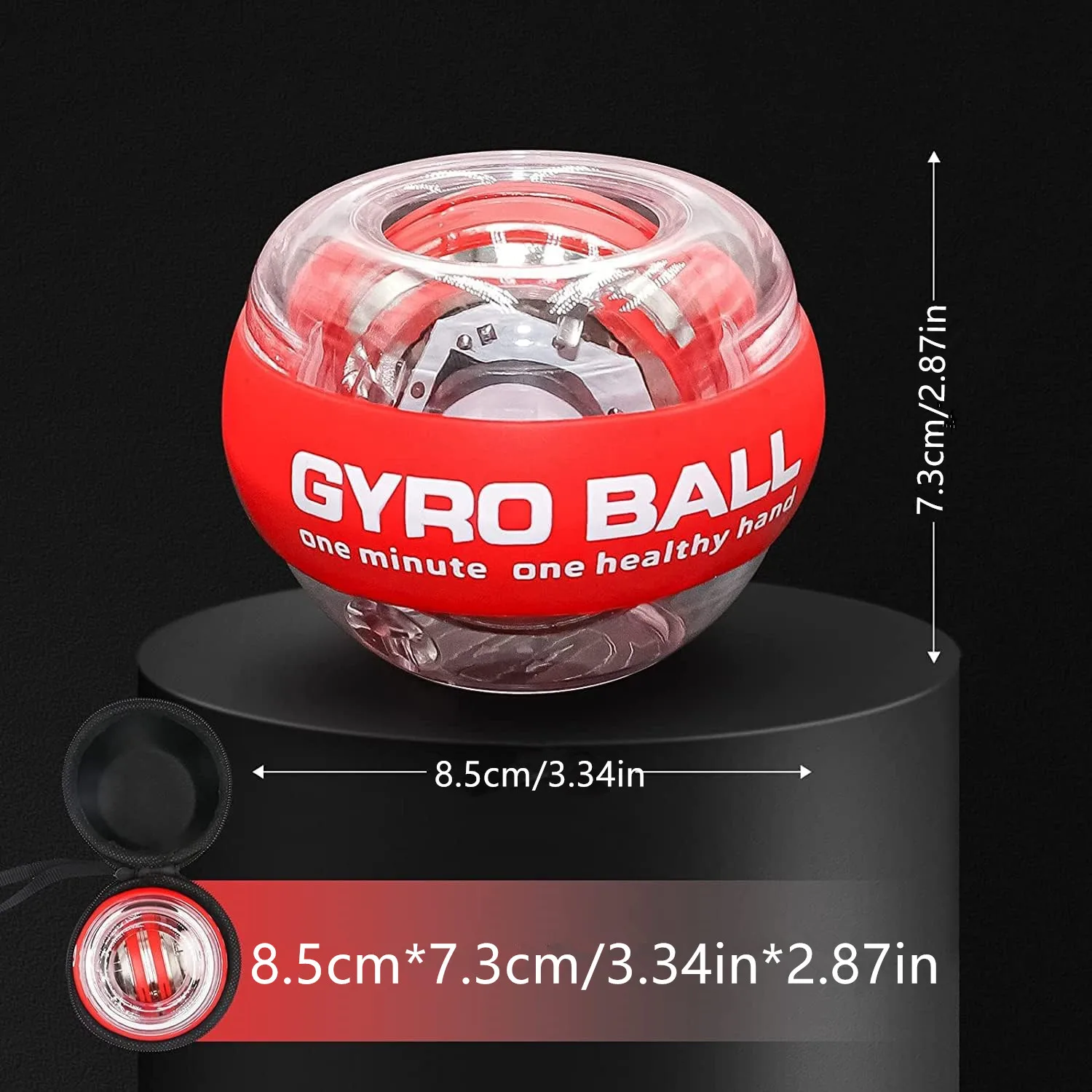 Gyroscopic Power Trainball Autostart Range Gyro Power Wrist Ball with LED Lights Arm Hand Muscle Force Trainer Fitness Equipment