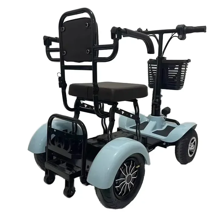 48V Electric Mobility Scooter for Elderly and Handicapped Foldable and Light Weight Open Body 4-Wheel Design