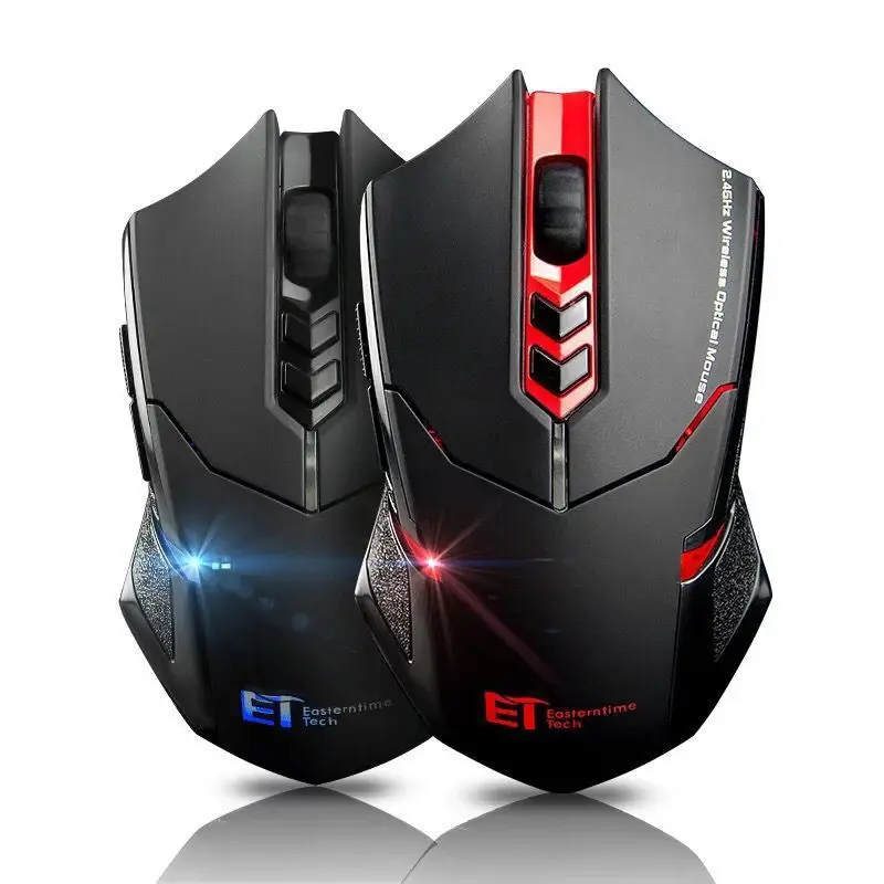 Gaming Mute Wireless Mouse 2400DPI 4 Adjustable Silent Wireless Mouse Backlight LED Computer Home Gaming Mause for Laptop Tablet