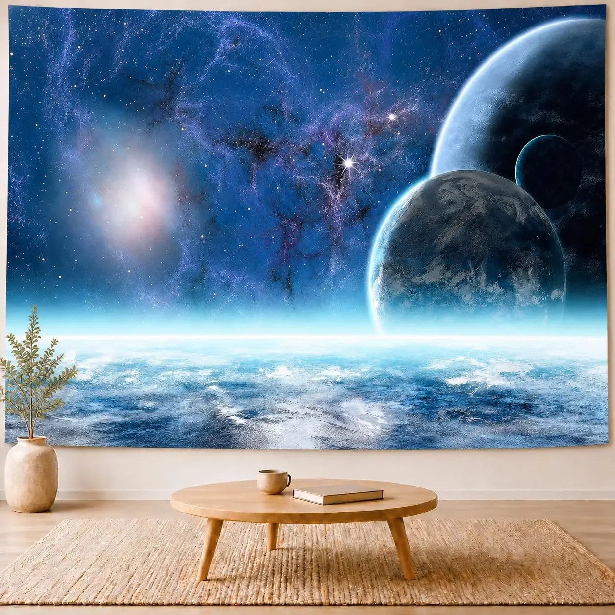 Galaxy Tapestry Outer Space Universe Starry Sky Star Tapestry Wall Hanging Milky Way Nebula Tapestry for Living Room Dorm Decor