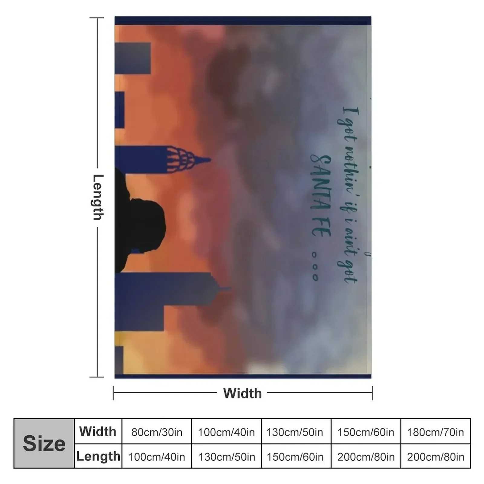 Santa Fe - Newsies Throw Blanket Plush Soft Warm Thins blankets ands Luxury St Blankets