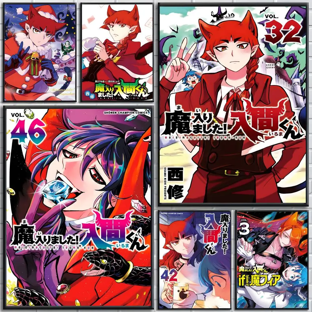 Anime Welcome To D-Demon School! Iruma Kun Poster Bedroom and living room posters, canvas paintings, wall art, home decoration