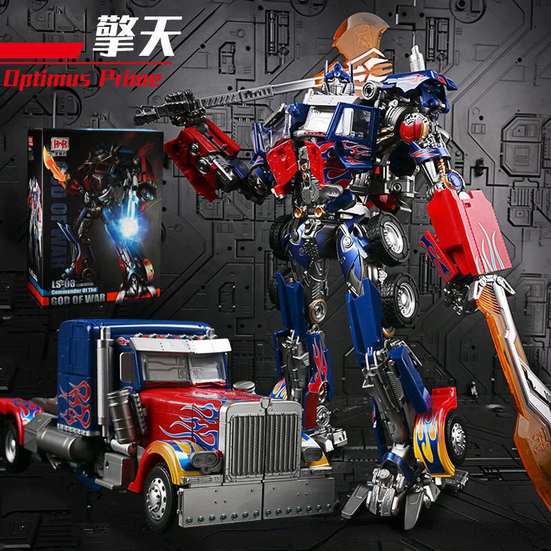 In Stock Transforming Toys KM01 LS03 OP Alloy Version Car Robot Model Figure Action Figures Toys Collection Gifts