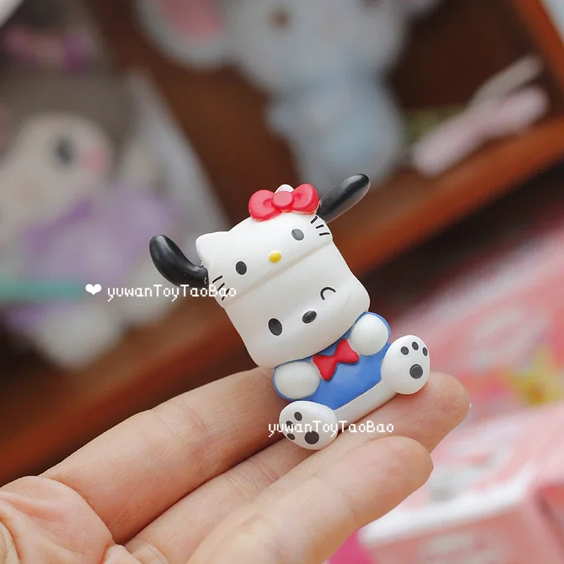

Sanrio персонаж слепая коробка игрушки милый мультяшный рисунок Hello Kitty Pom Purin Cinnamoroll Pochacco кукла модель коллекционные украшения