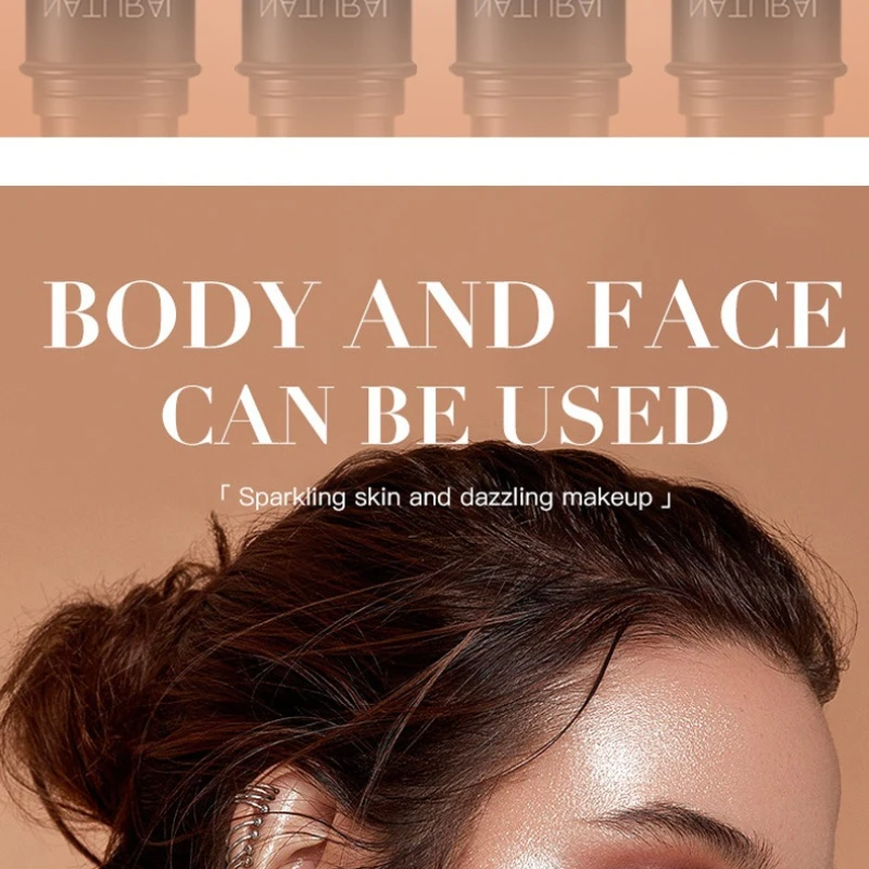 Face Pearl Stone Highlighter Stick Contour Shading Lasting Cheek Stereoscopic Brightening Skin Blush Illuminator Makeup Cosmetic
