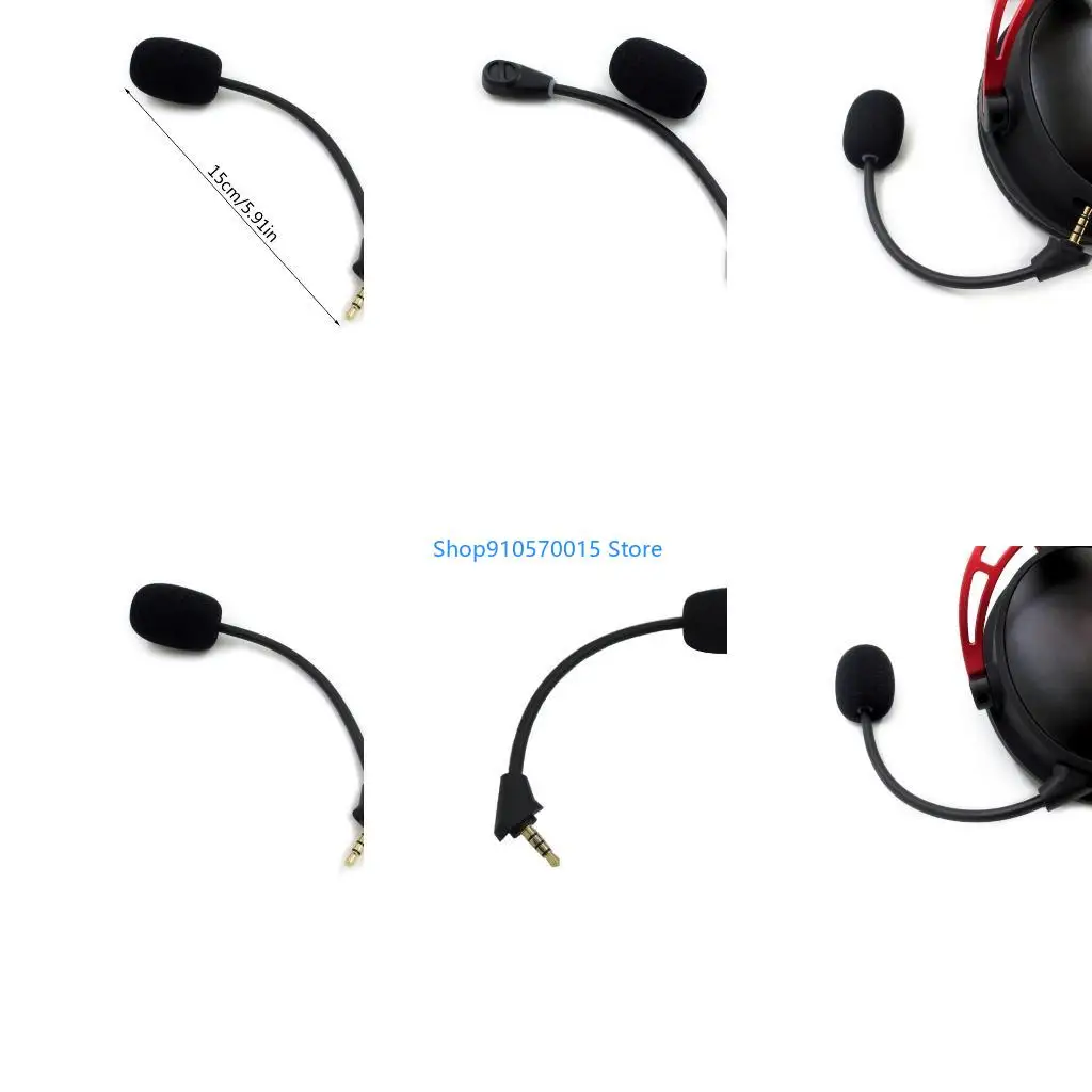 B95C Microphone for HyperX Cloud Wireless Gaming Headset, Detachable Mic Boom