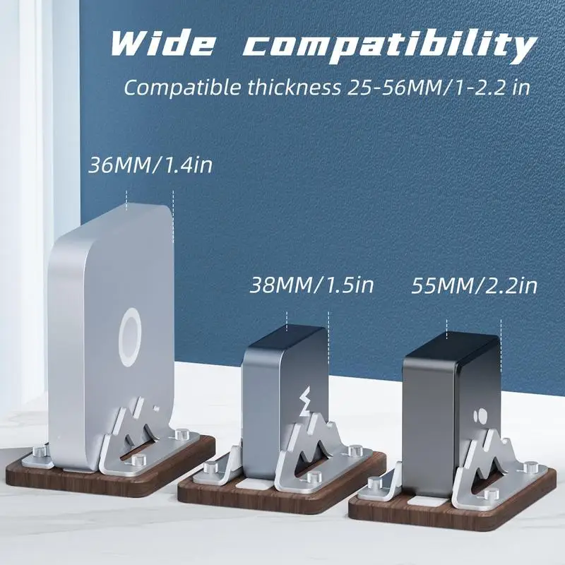 Mini PC Desktop-Computer Ständer Dock Halter Aluminium Vertikale Anti-Rutsch-Ständer Dock Halter für MacBook Aufrechte Basis