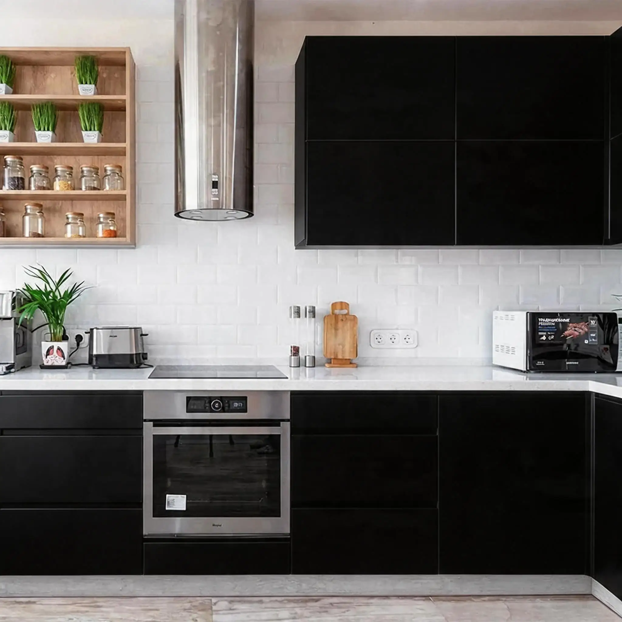 Thick Pure Black Waterproof Removable Wallpaper Matte PVC Self-Adhesive Contact Paper for Countertop Cupboard Shelf Decoration
