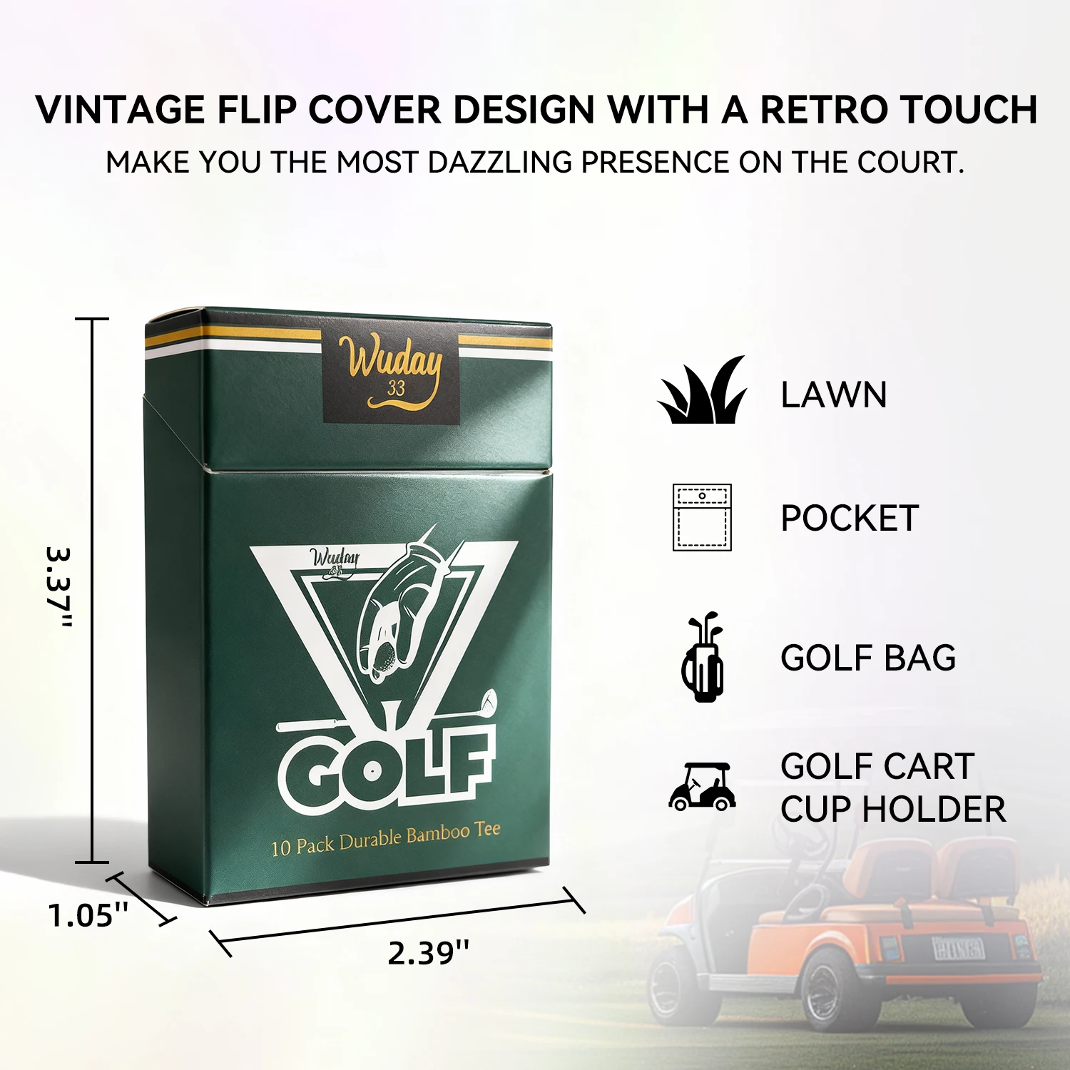 10Pcs Golf Tees - Good Feedback When Hitting the Ball, Good Feel, Long-Lasting Durability