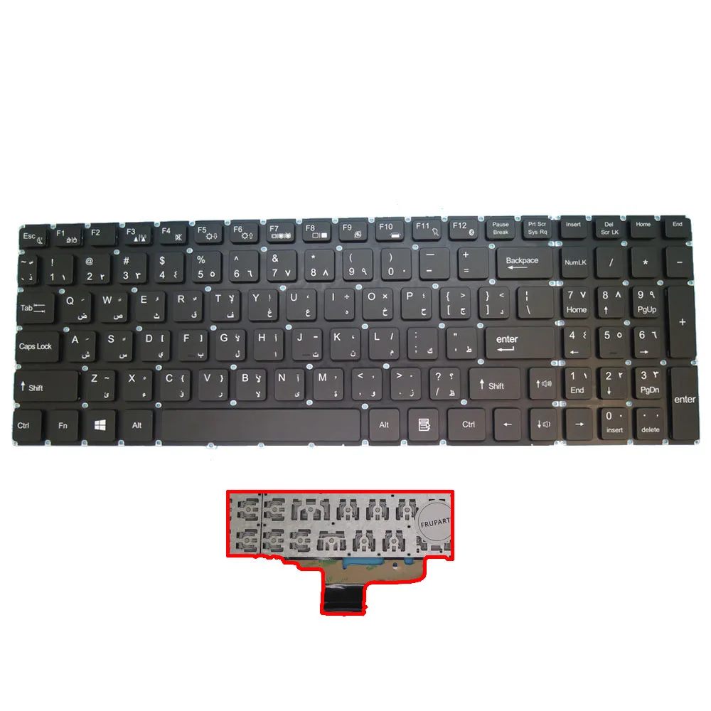 

Клавиатура ноутбука для MB3422001 NB93-82 SU53 США/Арабская AR черная без рамки