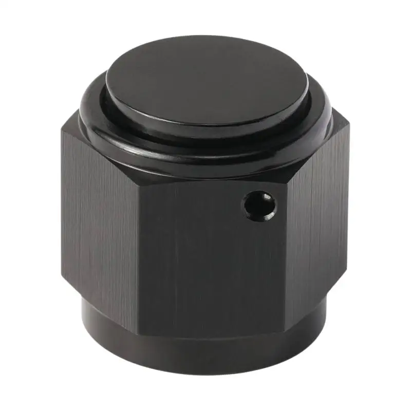 1Pcs High Quality Hex Head Port Fitting AN6 AN8 AN10 AN12 Adapter Female Flare End Cap Plug Tube Fitting Aluminum Black