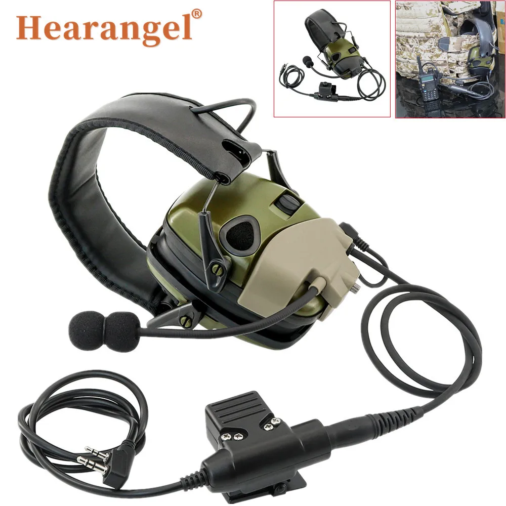 Tactical Electronic Shooting Earmuffs with Microphone Kit Hearing Protection Noise Canceling Hunting Shooting Tactical Headset