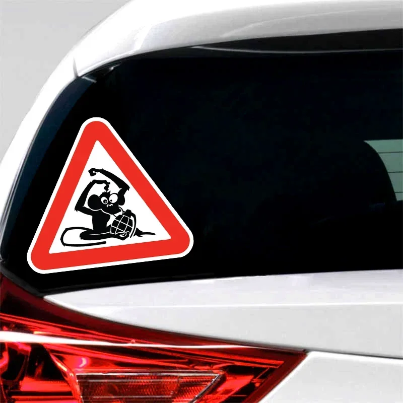 TXCT Personality Monkey Logo Car Sticker Bumper Car Decoration Waterproof Car Sticker on The Rear Window, 10cm