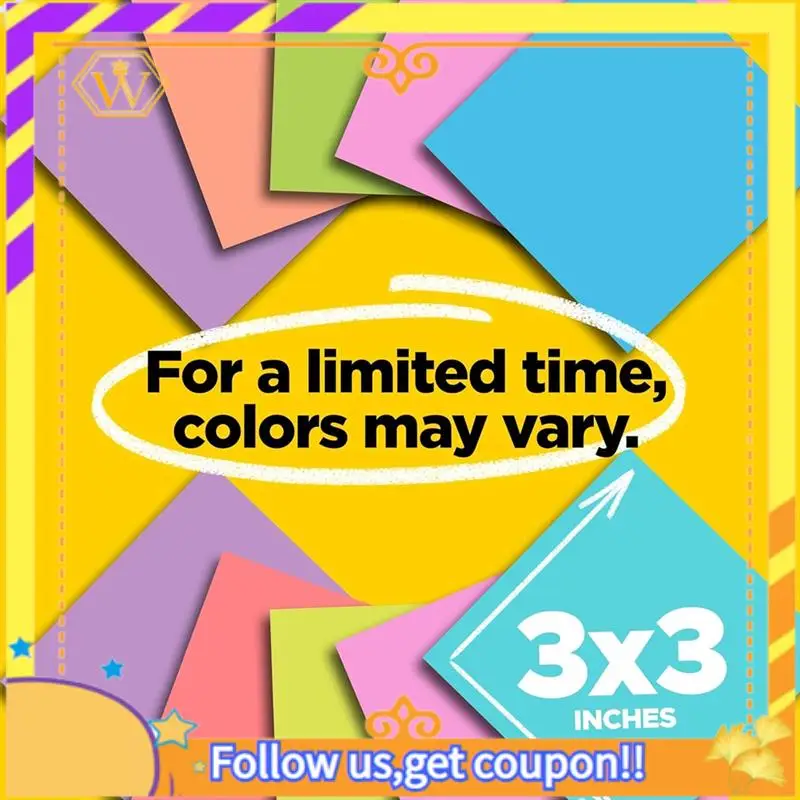 

Latest-Sticky Notes, 24 Sticky Note Pads, Office Products, Sticky Notes For Vertical Surfaces, Monitors, Walls