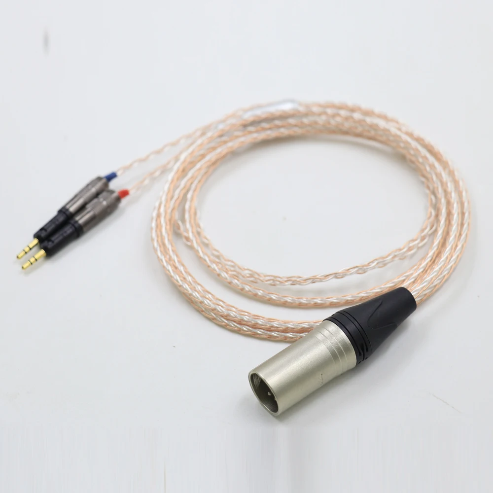 

HIFI Single Crystal Copper Silver Mixed Headphone Upgrade Replace Cable For Technica ATH-R70X R70X R70X5 Earphone Cord