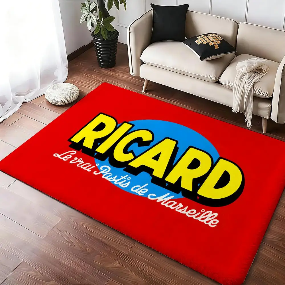 R-Ricard Floor Mat Soft Thickened Absorbent Non-Slip Bedroom Living Room Door Mat Home Decor Flannel Rugs