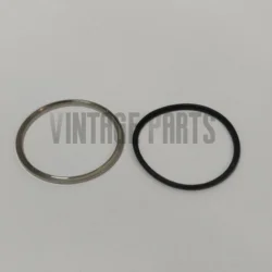 316L Stainlesss steel Metal bezel Ring +Crstal gasket Replacement For seiko Pogue 6139 6000 6002 05 Spare Parts