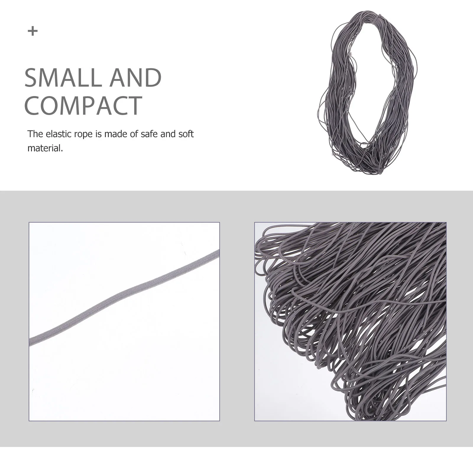

Round Elastic 3mm DIY Ropes Bulk Bungee Cord Stretch Strings Clothes Pants Accessories Elastic