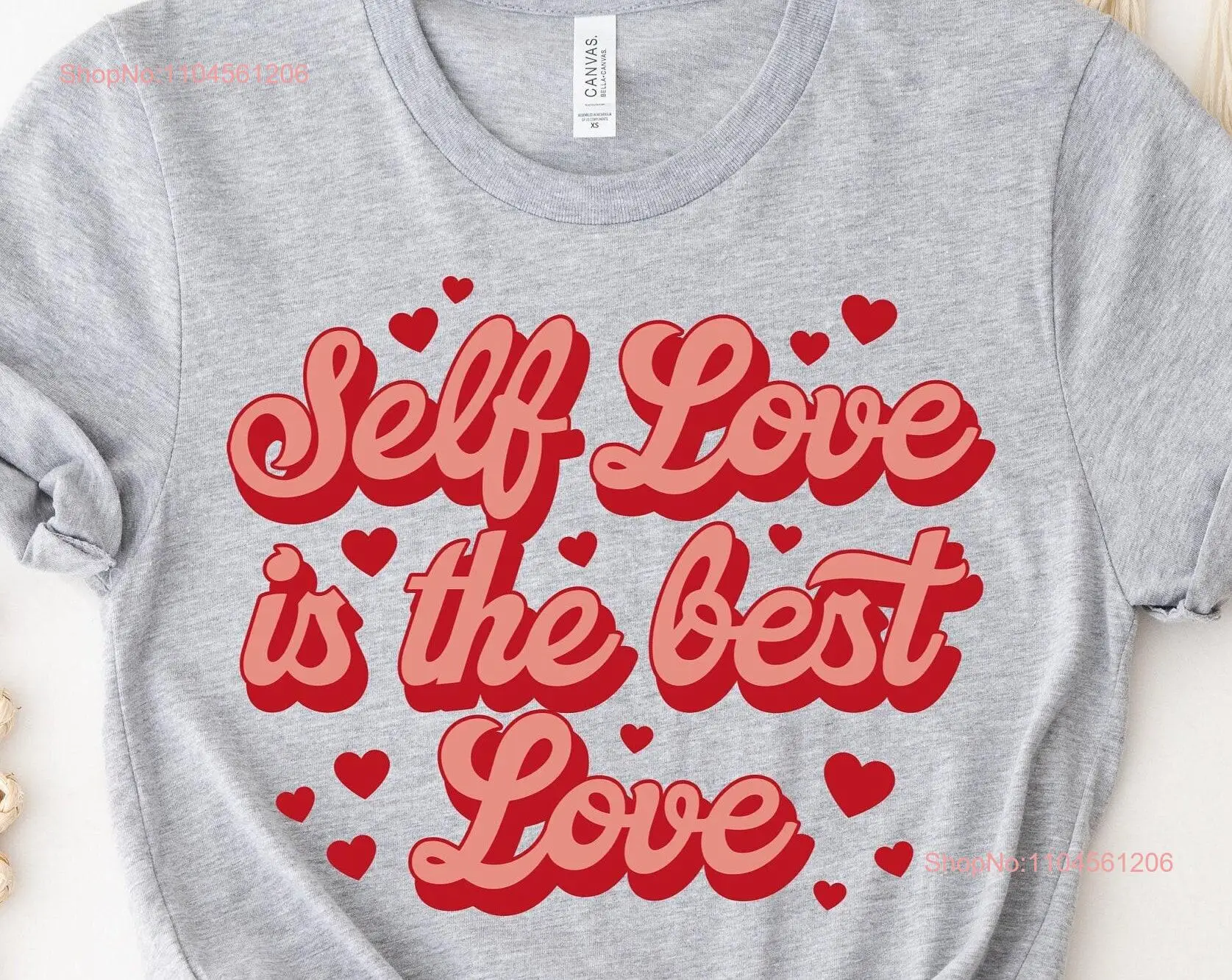 

Футболка Self Love Is The Best Yourself Motivational Positive День святого Валентина HearT с длинными или короткими рукавами
