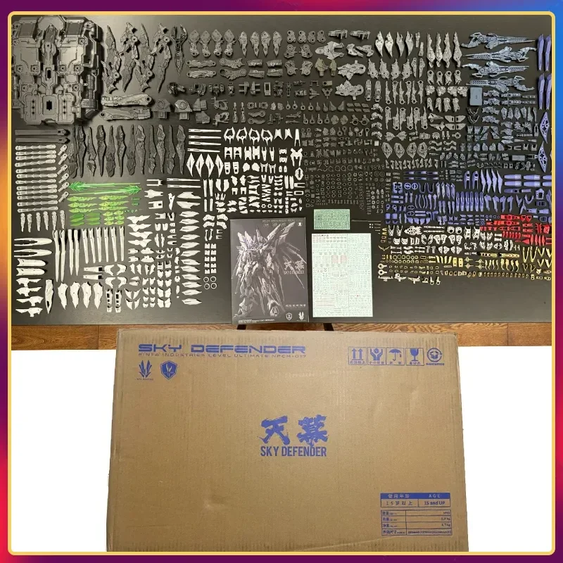 재고 있음 EINTA INDUSTRIES SKY DEFENDER 레벨-얼티밋 NPCM-017 1/72 조립형 모델 메카 모델 PVC 장난감 대형 메카 정품