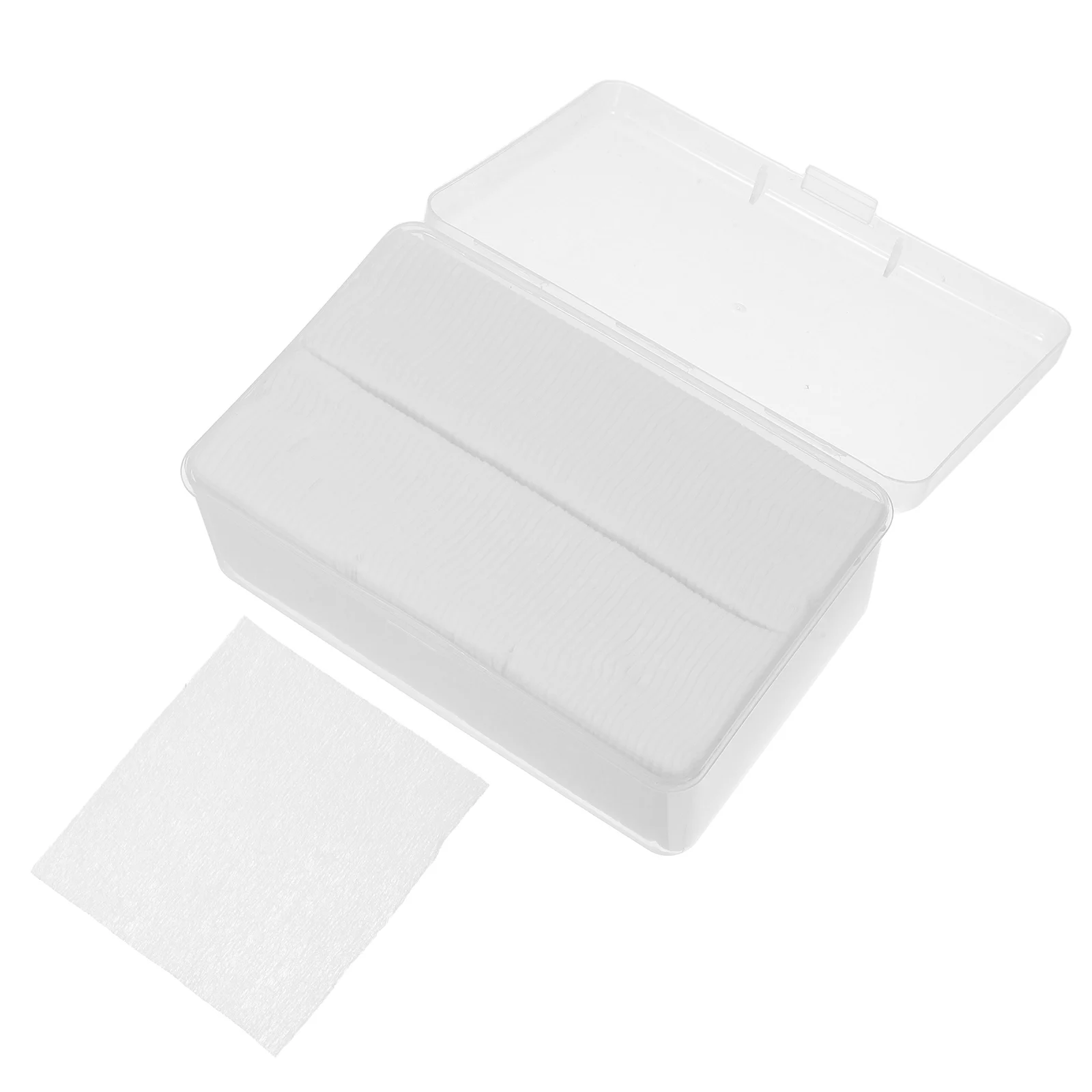 

1000pcs Non-Woven Cotton Pads Lint Free Soft Absorbent Disposable Nail Polish Remover for Gel Quick Use White Manicure