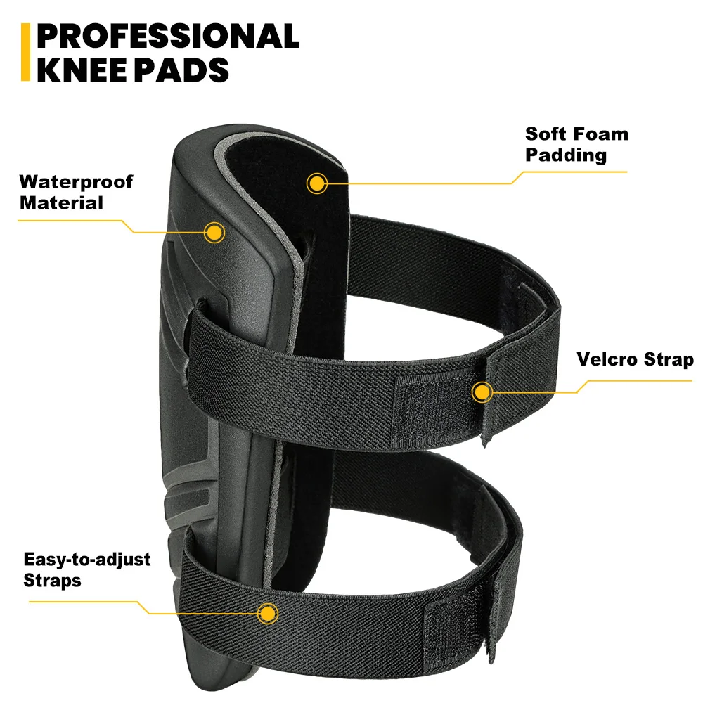 แผ่นรองเข่าโฟม WINHUNT สำหรับผู้ชาย พร้อมสายรัดปรับได้ เหมาะสำหรับคนทำสวน คนทำงาน และกีฬา