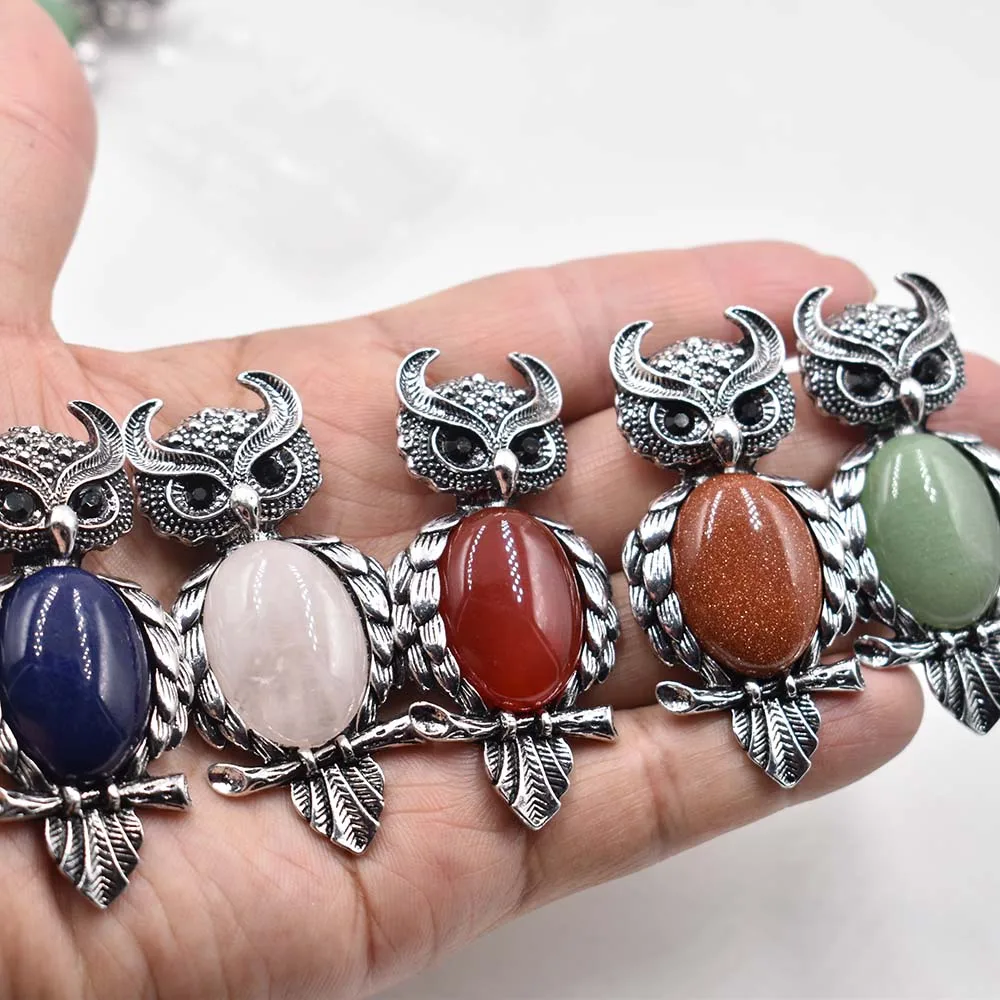 

Модные Винтажные медные Подвески в виде совы из натуральных роз, кварцевые Подвески для изготовления ювелирных изделий, оптовая продажа 5 шт./лот, бесплатная доставка