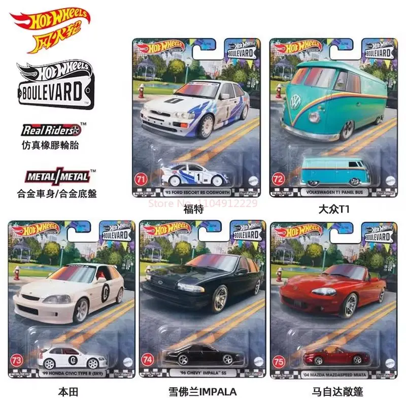 Hot Wheels Boulevard 1:64 2025 Mix 1a Bmw M5 Diecast Vehicle Alloy Body Chassis Premium Collectible Models Car Collection Toys