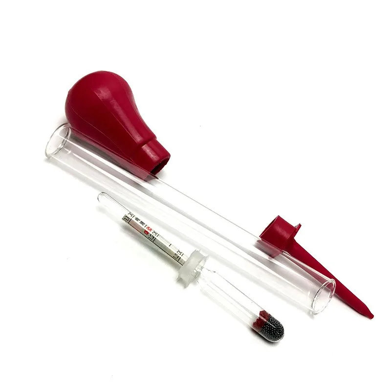 1.1-1.3 Red Battery Acid Hydrometer 0.01 Accuracy Battery Hydrometer Tester
