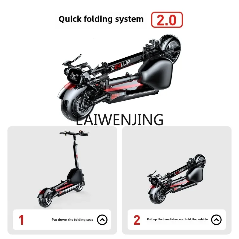 LYN mount folding electric car driving two-wheeled small mini battery car