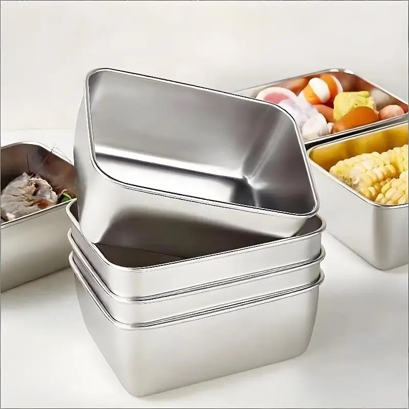 Stainless Steel Food Storage Containers with Lids 1/2PCS Leakproof Stackable Freezer Safe for Kids Snack Storage