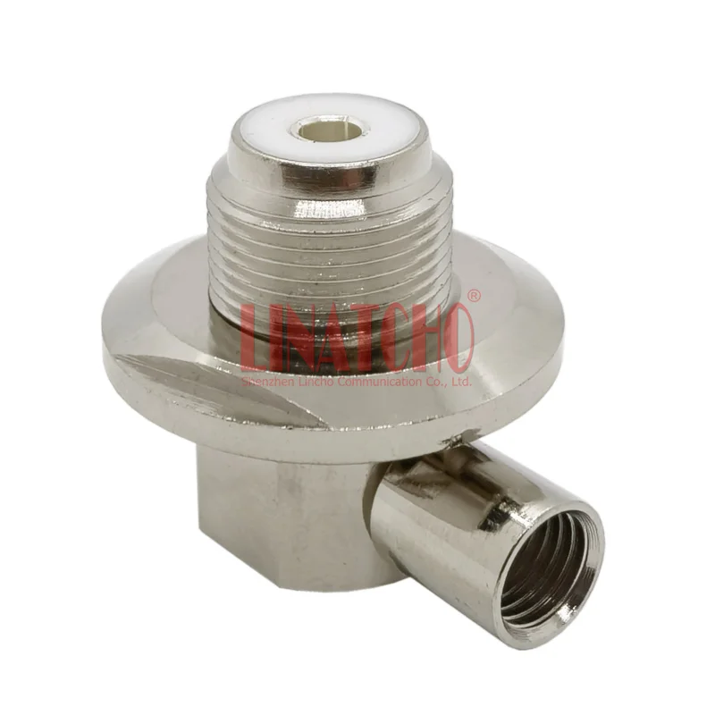 

RF 5D-FB SYWV-50-5 LMR300 Cable UHF Female SO239 Right Angle Car Antenna Coaxial Connector