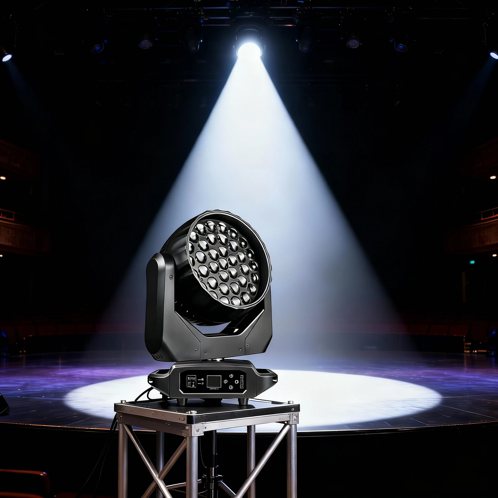 Professional LED Moving Head Light 15W DMX RDM Remote 12000LM Touch LCD Display for Concert DJ Event