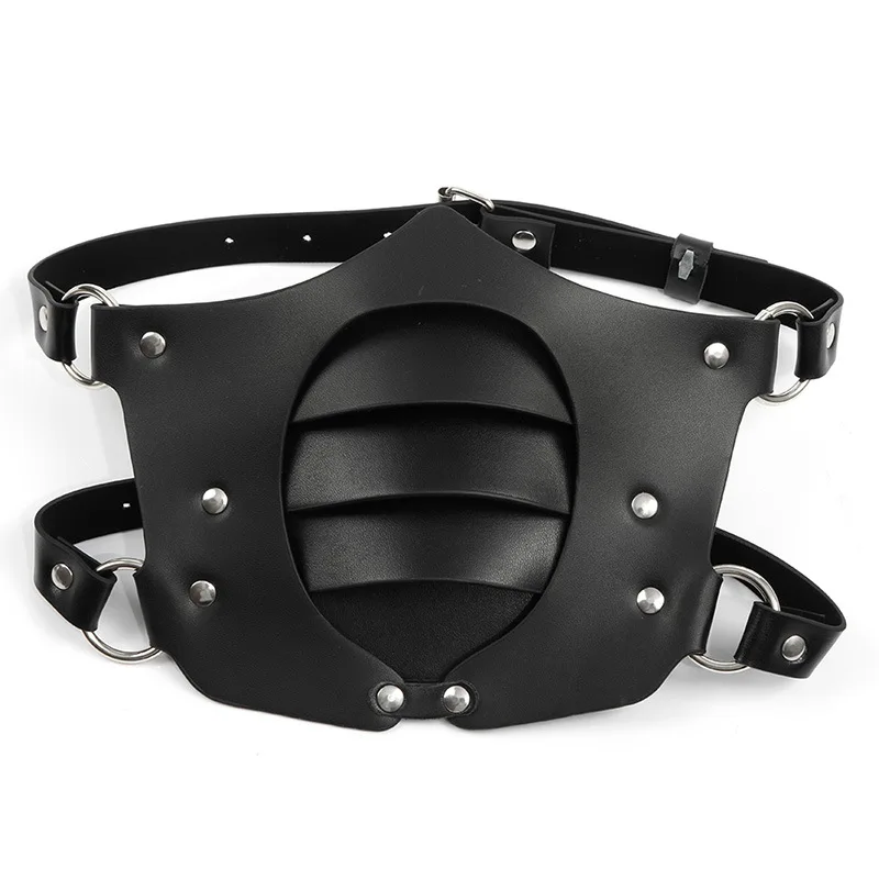 

Bdsm Mask Punk Leather Motorcycle Haze Face Mask Male Windproof Adult Games Bondage Restraints Cosplay Sex Toys For Women Men