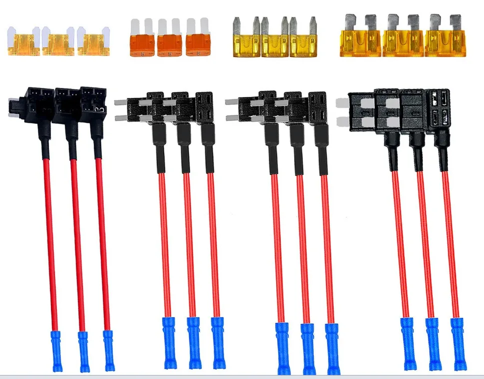 5Pcs ATM APM Micro Connector Car Fuse Blades Holder Circuit Adapter Protector Splitter Mini Small Medium Size