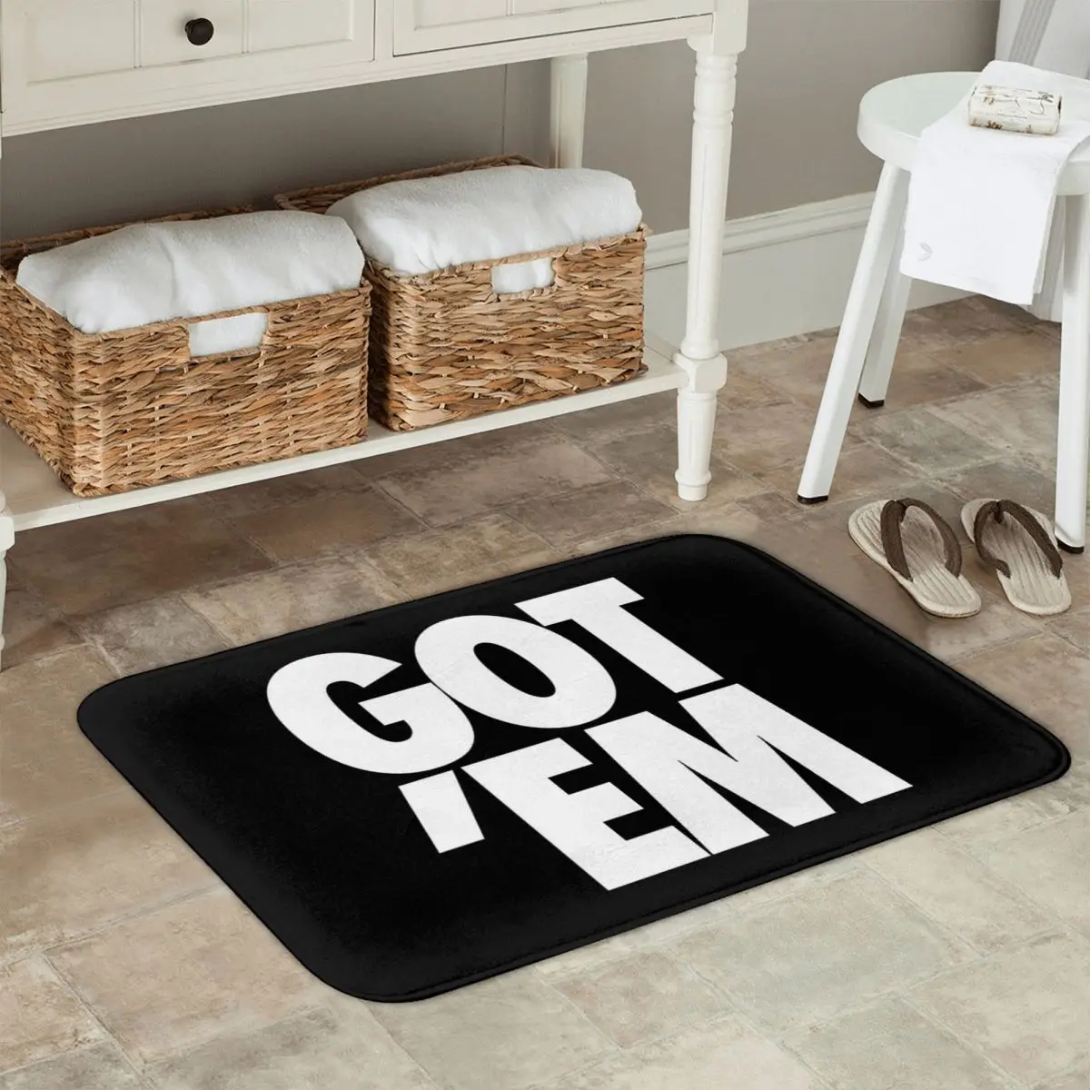 Got Em المضادة للانزلاق ممسحة الكلمة حصيرة السجاد البساط لمدخل المطبخ غرفة نوم المنزل مسند القدم الحصير