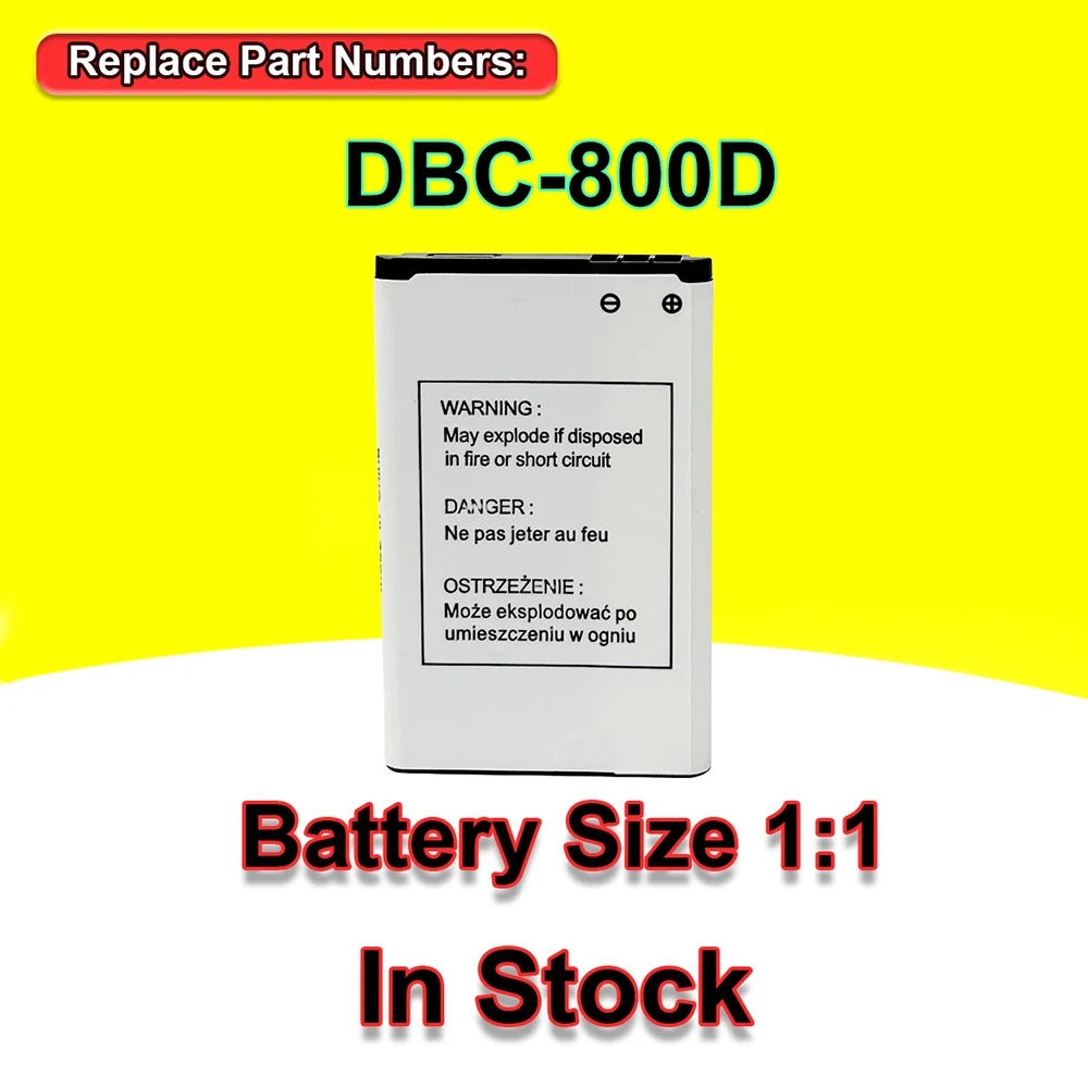 100% New 800mAh Dbc-800d High Quality Battery For Doro 500 506 508 509 510 515 6520 6030 CELL PHONE In Stock Fast Delivery