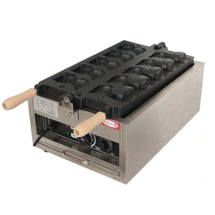 QDMECH Commercial Electric Waffle Maker Hot Sale Nonstick Plate For Egg Shape Snack Equipment Korean Bread Machine With Smile