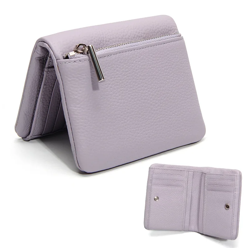 New Trendy Short-style Two-fold Wallet - Multi-functional, Lightweight, Small Purse with Large Capacity for Bills and Coins.
