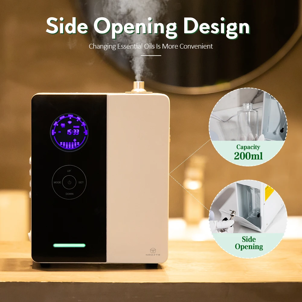 500m³ Hotel Smart Aroma Essential Oil Diffuser Professional Electric Room Fragrance Scent Machine Multi Segment Timer  Freshener