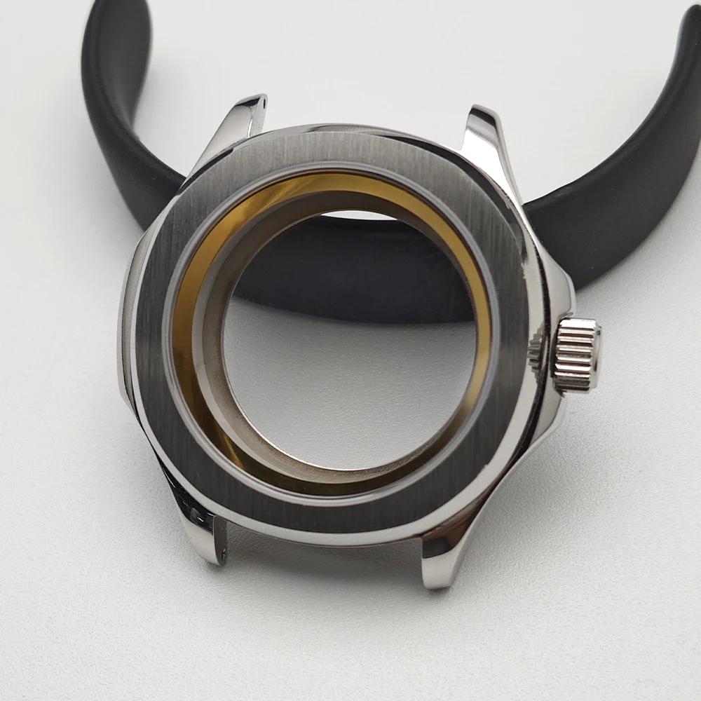 39,5-mm-Stahlgehäuse mit Innenring, passend für NH35 NH36 Uhrwerke, Uhrenteile für Saphirglas-Armbanduhren, Uhrenbox – Detail 5