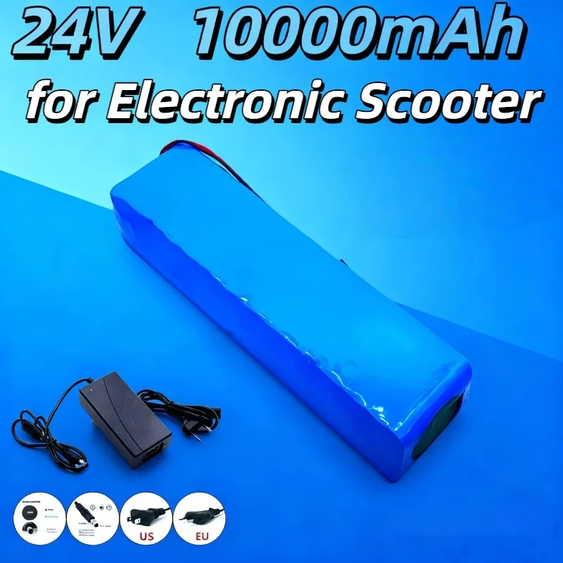 

24V (25.2V) 10Ah Rechargeable Lithium Battery Pack with Charger – Reliable Power for 250W/350W Scooter, Ideal for Daily Use