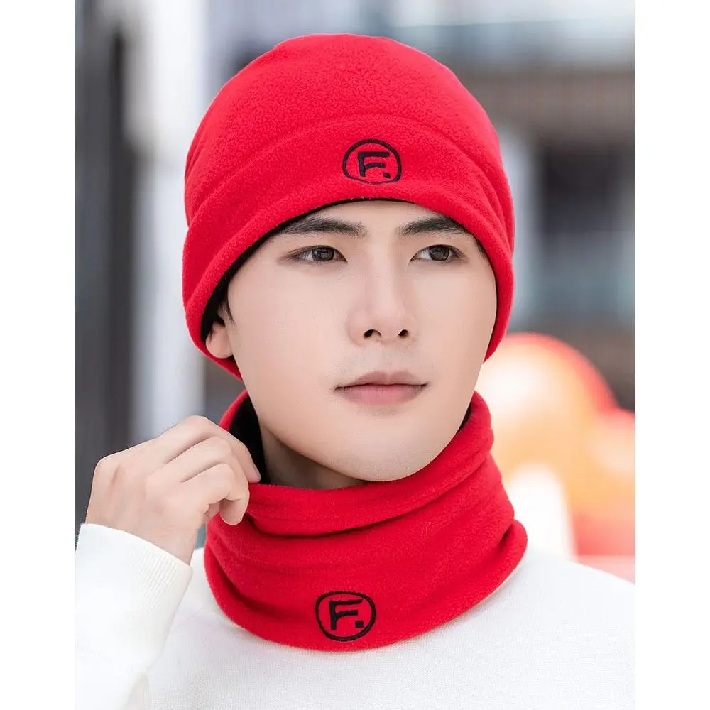 Multifunctional Thermal Warm Polar Fleece Neck Scarf Circle Wrap Winter Warm Neck Warmer Beanie Fleece Snood Scarf