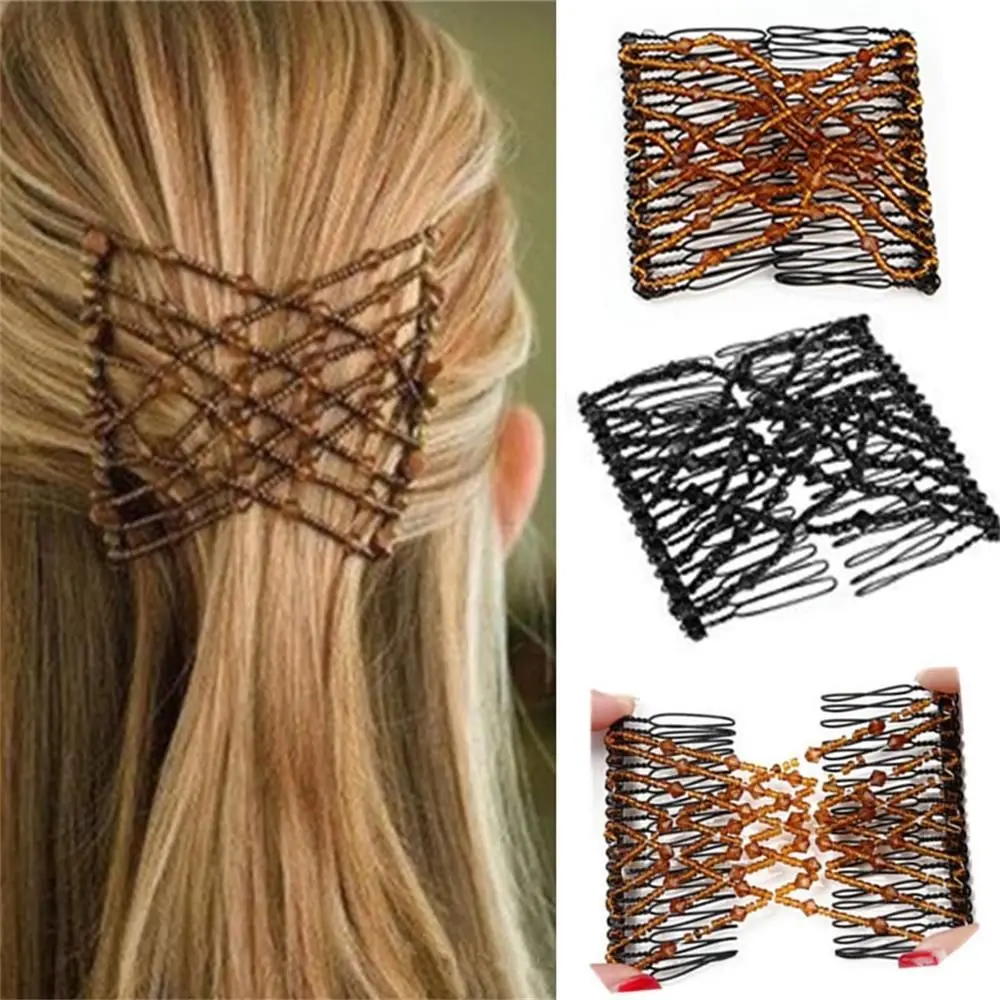 Woman Elastic Magic DIY Toll Vintage Fashion Headband Hair Maker Bun Hair Combs Metal Hairpins Hair Accessories