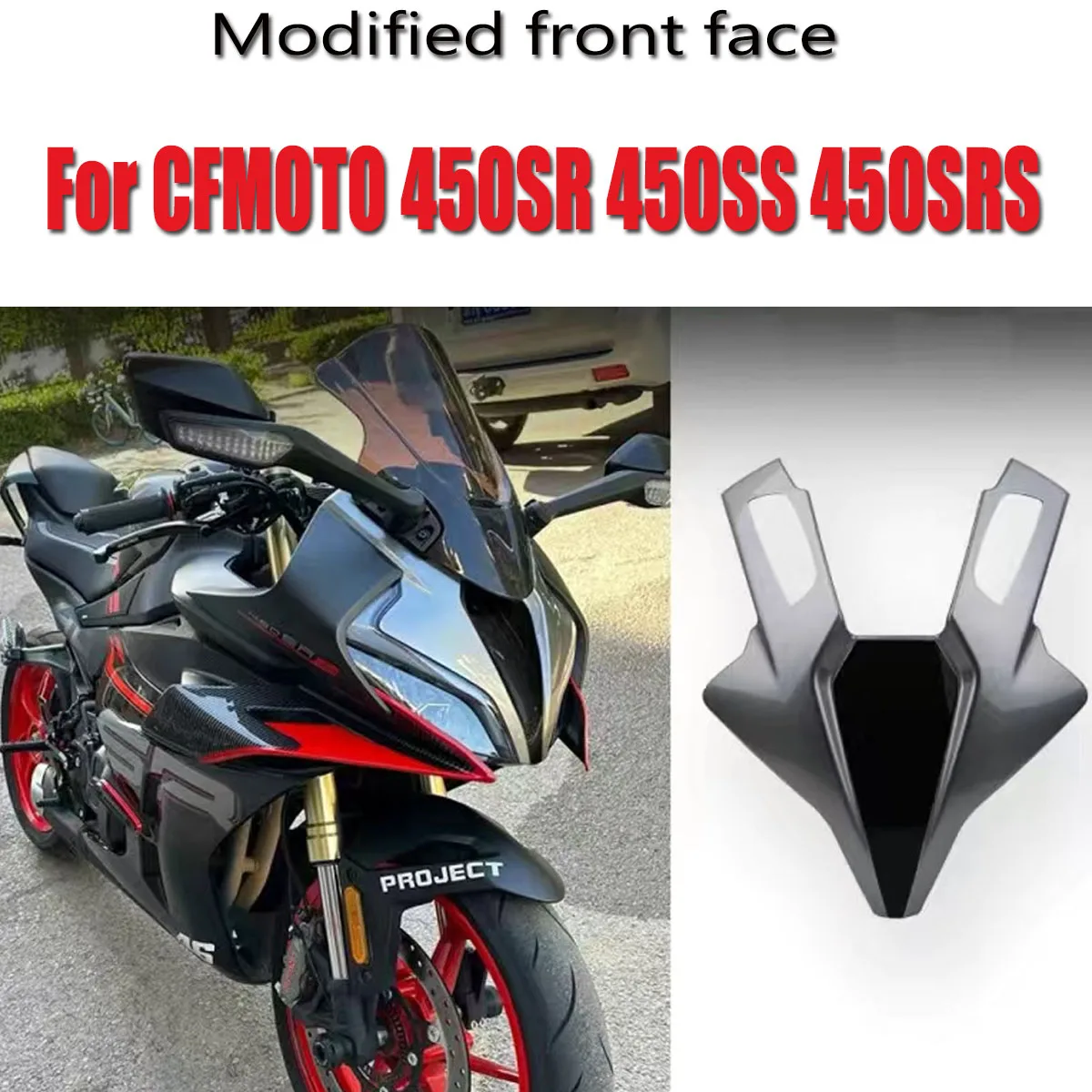 

Motorcycle modification accessories front windshield headlight panel front cover shield Fit For CFMOTO 450SR 450SRS 450SS