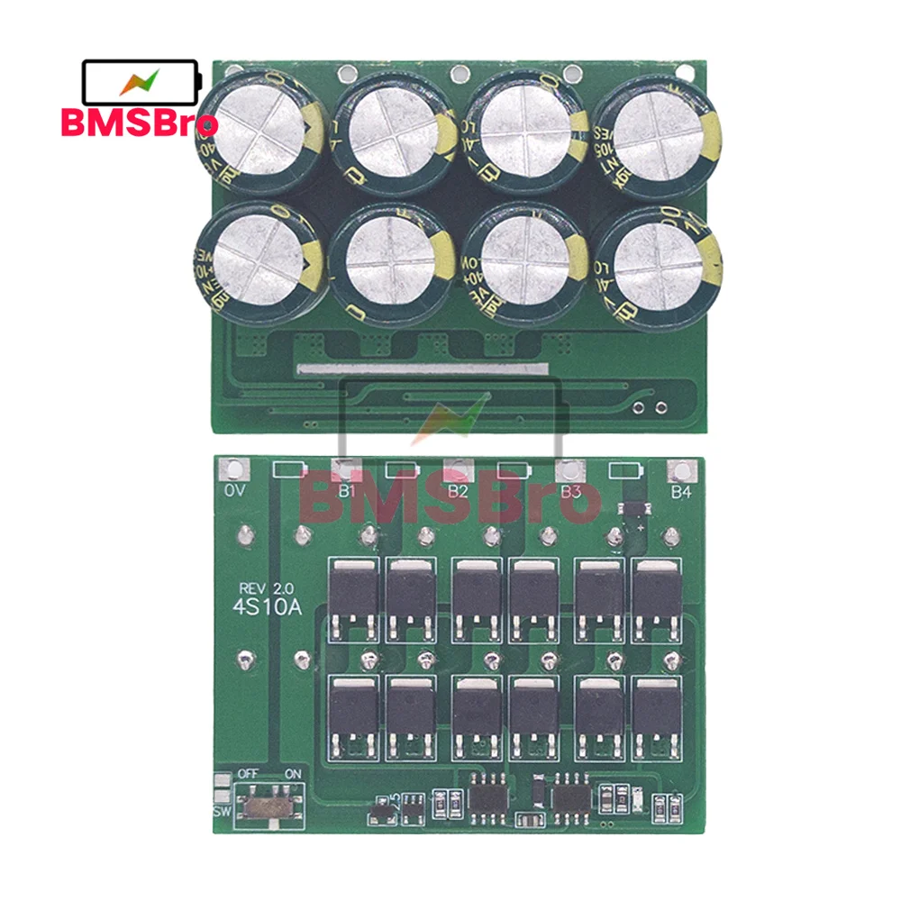 BMS 4S 10A Active Balancer Equalizer Board Li-ion Lithium Lifepo4 Battery Cell Packs Energy Transfer Balance for Ebike Escooter